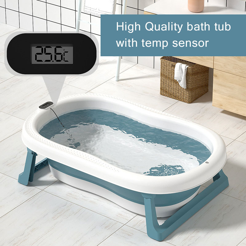 NemoBaby Premium Quality Foldable BathTub with Thermometer